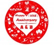 Happy anniversary glass slide design1